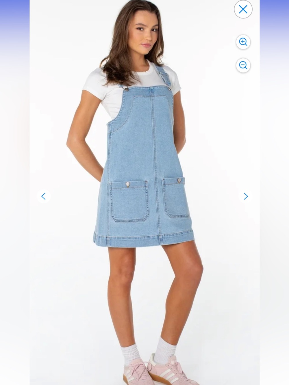 Celebrity Pink Denim Overall Dress. Super cute! Perfect condition. Smoke free